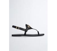 Liu Jo Leder-Zehensandalen in Schwarz - Größe 41 | Damen Sandalen