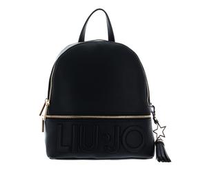 LIU JO Logo Backpack M Nero