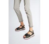 Liu Jo MAXI WONDER 11 Plateausandale mit Monogramm-Logo (Farbe: schwarz / Größe: 40)