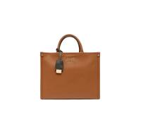 Liu Jo mittelgroße Shopping Tasche mit Metalllogo und abnehmbarer Trageriemen, braun - Farb-Varianten: Braun