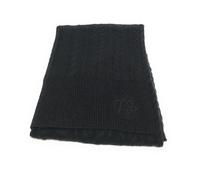 LIU.JO Schal, Zopfmuster, Schwarz-Lurex