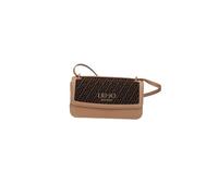 Liu Jo Schultertasche Evrim S aus Jacquard-Stoff, beige und braun, 22 x 6 x 12 cm, lässiger sportlicher Stil, 100 % Polyester