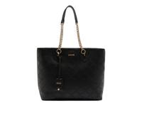 Liu Jo Shopping Tasche mit Logo Kettengriffen Struktur und Reißverschluss, schwarz - Farb-Varianten: Schwarz