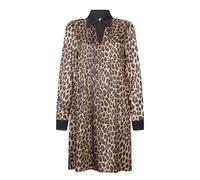 LIU JO - Short Stretch Dress With Animal Print - Größe 44 - grau