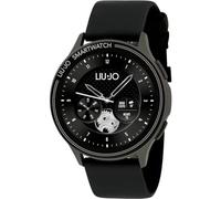 LIU JO Smartwatch Voice Man IP67 Uhr für Herren in der Farbe Schwarz mit Armband aus Silikon, Wasserdichtigkeit: IP67 von maximal 30 Minuten, Gehäusedurchmesser: 44 mm, SWLJ073