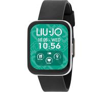 LIU JO Smartwatch Voice Man Uhr für Damen in der Farbe Schwarz mit Armband aus Silikon, Wasserdichtigkeit: IP67 von maximal 30 Minuten, Gehäusedurchmesser: 43 mm, SWLJ087