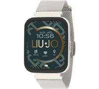 LIU JO Smartwatch Voice Man Uhr für Damen in der Farbe Silber mit Armband aus Edelstahl, Wasserdichtigkeit: IP67 von maximal 30 Minuten, Gehäusedurchmesser: 43 mm, SWLJ081