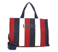 LIU JO Tote Bag Striped Canvas L Blue Sky