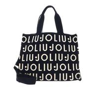 LIU JO Tote Knitted Logo Bag L Blue Sky