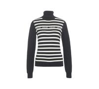 LIU JO - Turtleneck Sweater With Logo Print - Größe S - schwarz