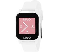 LIU JO Unisex Smartwatch Man in der Farbe: Weiß mit Silikonarmband, Gehäusedurchmesser: 40 x 35 mm, SWLJ025