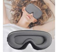 liuchanghe 3D Schlafmaske für Seitenschläfer, Augenmaske für Frauen & Herren, 100% Lichtblockierend & Atmungsaktiv, geeignet für Reise-Yoga (Graue)