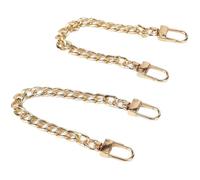 LIUHLFSR 2 Stück Geldbörse Verlängerungskette DIY Kette Zubehör for Schulter Umhängetasche Sling Handtasche Kupplung Für DIY-Taschen(Black-D,2pcs-40cm)