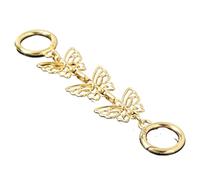 LIUHLFSR 2PCS Schmetterling Geldbörse Extender Kette Tasche Riemen Handtasche Schulter DIY Metall Für DIY-Taschen(K Gold)