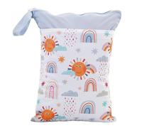 LIUHLFSR Portable Printed Waterproof Wet Dry Handbag Carry Pack Travel Wetbag with Pockets Für Reisen und Schwimmen