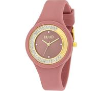 LiuJo Dancing Sport Damen Armbanduhr aus Silikon in der Farbe Rosa-Gold, Wasserdichtigkeit: 5Bar, Durchmesser: 38mm, TLJ1426