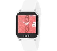 LiuJo Energy Damen Smartwatch aus Aluminium und Silikon in der Farbe Weiß, Wasserdichtigkeit: IP68, Gehäusemaße: 40mm x 35mm x 11mm, SWLJ014
