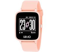 LiuJo Go Damen Smartwatch aus ABS und Silikon in der Farbe Rosa, Wasserdichtigkeit: IP68, Gehäusemaße: 35mm x 41,5mm, SWLJ047