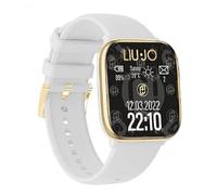 LiuJo Voice Damen Smartwatch aus Aluminium und Edelstahl in der Farbe Gold, Wasserdichtigkeit: IP68, Gehäusemaße: 42mm x 37mm x 13mm, SWLJ053