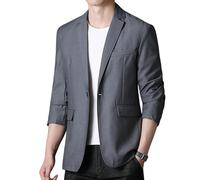 LIUYUYOUGO Anzugjacken Für Herren Herrenblazer In Übergröße (Groß Und Schlank) Schlichter Anzug Elegant Lässig Einreihig Sportjacke Oversize Gefüttert Business Jacke Smoking Oberbekleidung Gr