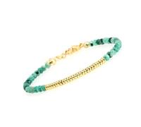 LIUYUYOUGO Armband Herren Damen Armbänder Mit Kristallperlen 4 Mm Facettierte Natursteinperlen Armband Mit Verstellbarem Vergoldetem Chakra Edelstein Stapelbarer Armreif Boho Schmuck Geschenke Für