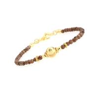 LIUYUYOUGO Armband Herren Damen Armbänder Mit Kristallperlen 4 Mm Facettierte Natursteinperlen Armband Mit Verstellbarem Vergoldetem Chakra Edelstein Stapelbarer Armreif Boho Schmuck Geschenke Für
