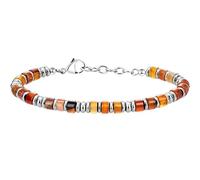 LIUYUYOUGO Armband Herren Herren Armband Mit Kristallperlen 4 Mm Naturstein Fassperlen Schutzarmband Verstellbar Edelsteinschmuck Geschenke Für Freund Ehemann Vater Geburtstag Roter Achat