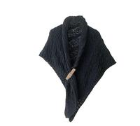 LIUYUYOUGO Cape Damen,Dreieckstuch Für Damen Warmer Winter-Strickschal Mittelalterlicher Vintage-Strickschal Kuscheliger Wickelschal Damenponcho Unregelmäßiges Grob Gestricktes Halstuch Als Mutte
