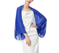 LIUYUYOUGO Cardigan Damen Chiffon Bolero Für Damen Locker Geschnitten Transparent Offen Als Stola Oder Überwurf Langärmelig Ideal Für Sommerhochzeiten Abendveranstaltungen Brautkleider Brautjung