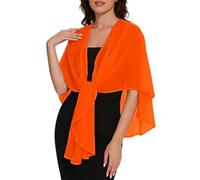 LIUYUYOUGO Cardigan Damen Chiffon Schulterjacke Stola Und Überwurf Oversize Cape Leichter Transparenter Überwurf Poncho Damen Cardigan Für Sommerhochzeiten Abendveranstaltungen Braut Brautjungfer