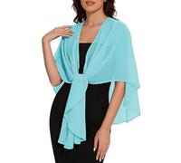 LIUYUYOUGO Damen Strickjacke Chiffon Schulterjacke Stola Und Überwurf Oversize Cape Leichter Transparenter Überwurf Poncho Damen Cardigan Für Sommerhochzeiten Abendveranstaltungen Braut Brautjung