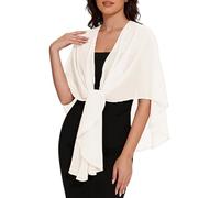 LIUYUYOUGO Damen Strickjacke Chiffon Schulterjacke Stola Und Überwurf Oversize Cape Leichter Transparenter Überwurf Poncho Damen Cardigan Für Sommerhochzeiten Abendveranstaltungen Braut Brautjung