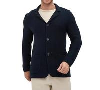 LIUYUYOUGO Herren Sakko Lässiger Herren Strickblazer Anzugjacke Leichtes Stretchmaterial Schmal Geschnittener Sportblazer Eleganter Grob Gestrickter Cardigan Herbst Business Strickjacke Oberteile M