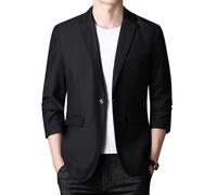 LIUYUYOUGO Herren Sakko Sportlich Herrenblazer In Übergröße (4XL) - Schlichte Anzugjacke Elegant Lässig Mit Einem Knopf Sportlich Sportlich Oversized Gefüttert Business Jacke Smokingjacke Ober