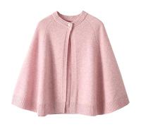 LIUYUYOUGO Pashminas Für Damen Schal Aus Merinowolle Für Damen Kurz Gestrickter Schalponcho Offene Vorderseite Knopfleiste Strickjacke Eleganter Weicher Kaschmirmantel Winter Strickpullover Cape T