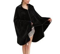 LIUYUYOUGO Stola Damen Festlich Tragbare Decke Aus Teddyfleece Für Damen Mehrweg Poncho Schal Wickeltuch Weiche Bequeme Schoßdecke Überwurf Warmer Flauschiger Fleece Umhang Für Den Winter Für B