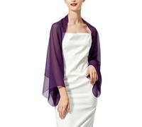 LIUYUYOUGO Strickjacken Für Damen Chiffon Bolero Für Damen Locker Geschnitten Transparent Offen Als Stola Oder Überwurf Langärmelig Ideal Für Sommerhochzeiten Abendveranstaltungen Brautkleider