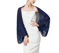 LIUYUYOUGO Strickjacken Für Damen Chiffon Bolero Für Damen Locker Geschnitten Transparent Offen Als Stola Oder Überwurf Langärmelig Ideal Für Sommerhochzeiten Abendveranstaltungen Brautkleider