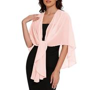 LIUYUYOUGO Strickjacken Für Damen Chiffon Schulterjacke Stola Und Überwurf Oversize Cape Leichter Transparenter Überwurf Poncho Damen Cardigan Für Sommerhochzeiten Abendveranstaltungen Braut Bra