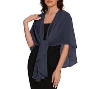 LIUYUYOUGO Strickjacken Für Damen Chiffon Schulterjacke Stola Und Überwurf Oversize Cape Leichter Transparenter Überwurf Poncho Damen Cardigan Für Sommerhochzeiten Abendveranstaltungen Braut Bra