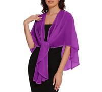 LIUYUYOUGO Strickjacken Für Damen Chiffon Schulterjacke Stola Und Überwurf Oversize Cape Leichter Transparenter Überwurf Poncho Damen Cardigan Für Sommerhochzeiten Abendveranstaltungen Braut Bra