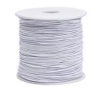 Livder 0,8 mm elastische Schnur für Schmuckherstellung Armbänder Perlen, 90 m, weiß
