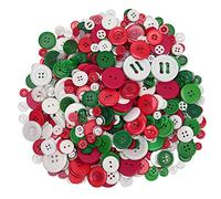 Livder 300g Weihnachten Handwerk Knöpfe Handgemachte Nähen Knopf mit 2 oder 4 Löchern zum Nähen, Kunst Handwerk Projekte, DIY Dekoration