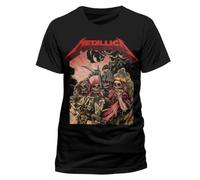 Live Nation Herren T-Shirt Metallica - Four Horsemen, Schwarz, XXL