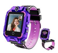 LiveGo 4G Kinder-Smartwatch mit GPS-Tracker und Anrufen, HD-Touchscreen, Kinder-Handyuhr, kombiniert SMS, Videoanruf, SOS, Schrittzähler, 4G, Smartwatch für Kinder, Jungen, Mädchen, 6-12 (T10 lila)