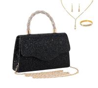 LiveGo Glitzernde Strass-Clutch-Geldbörse für Damen und Mädchen, glitzernde Abendtasche, Handtasche für Hochzeit, Abschlussball, Cocktail-Party, Kristall-Crossbody-Tasche für Braut, Brautjungfer