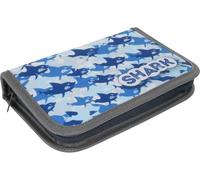 Livepac-Office Schüleretui/Federtasche/Federmappe / 22teilig gefüllt/Shark