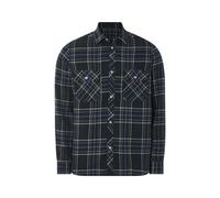 Livergy® Herren Freizeithemd Flanell (schwarz/blau/kariert, M (39/40)) blau M (39/40)