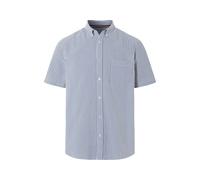 Livergy® Herren Freizeithemd kurzarm (blau/weiß/Streifen, M (39/40)) blau M (39/40)