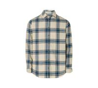 Livergy® Herren Freizeithemd (M(39/40), Karo/creme/blau) blau M(39/40)